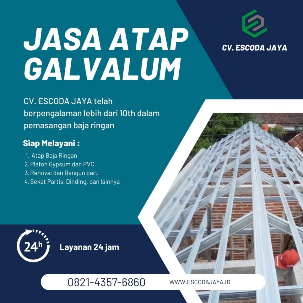Harga Pasang Atap Galvalum Per M2 Sidoarjo