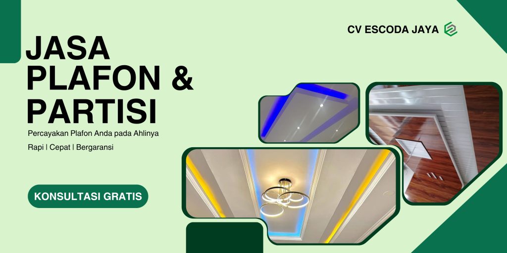 Jasa pasang plafon jasa plafon gypsum jasa plafon pvc jasa partisi dinding